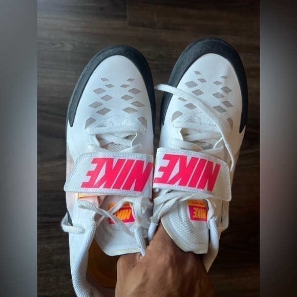 Nike Zoom Rival SD 2 “White Hyper Pink Orange” Men’s Size 12 Throwing Shoes - Picture 10 of 13